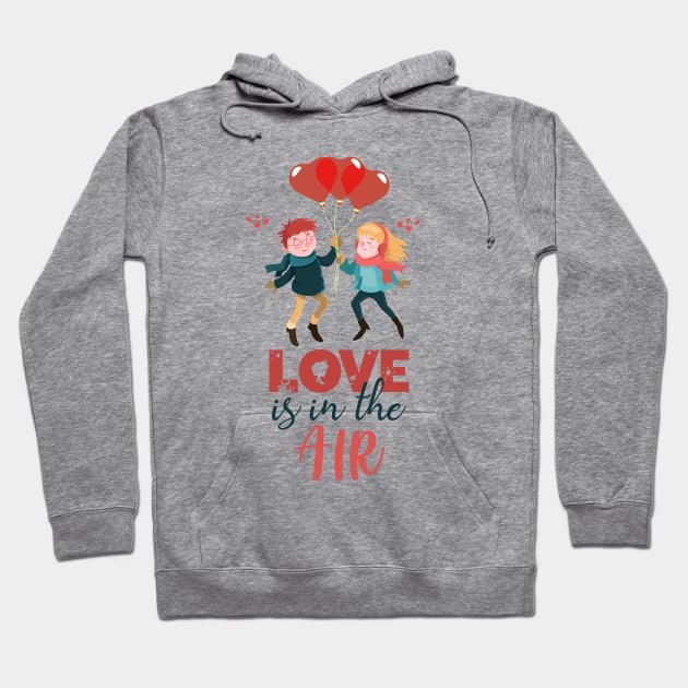 Love Is In The Air Hoodie by VintageArtwork